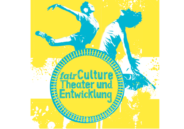 Veranstaltungslogo für fairCulture Theater und Entwicklung.