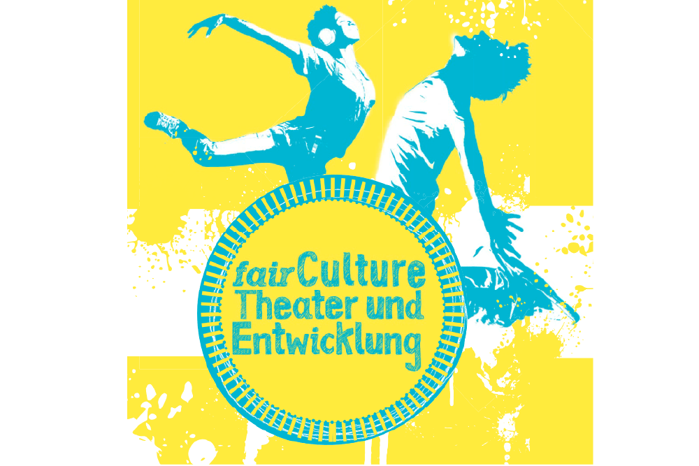 Veranstaltungslogo für fairCulture Theater und Entwicklung.